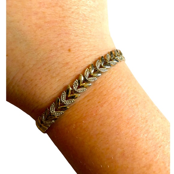 TWO TONE TENNIS BRACELET - Picture 1 of 4